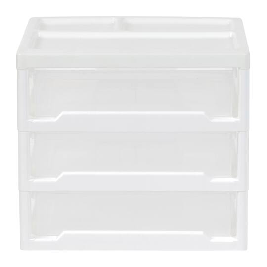 IRIS 13" Clear Tabletop Storage Drawers